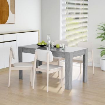 Gossi masa de bucatarie, gri, 140x74,5x76 cm, pal