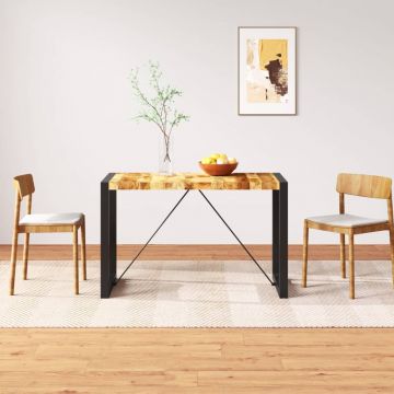 Gossi masa de bucatarie, lemn masiv de mango nefinisat, 120 cm