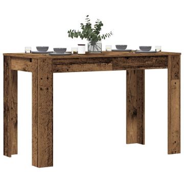 Gossi masa de bucatarie, lemn vechi, 120 x 60 x 76 cm, pal