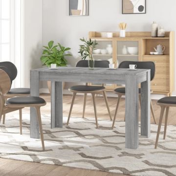 Gossi masa de bucatarie, sonoma gri, 120x60x76 cm, lemn prelucrat
