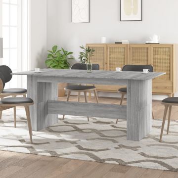 Gossi masa de bucatarie, sonoma gri, 180x90x76 cm, lemn prelucrat