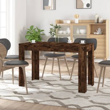 Gossi masa de bucatarie, stejar fumuriu, 120x60x76 cm, lemn prelucrat