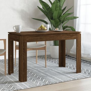 Gossi masa de bucatarie, stejar maro, 120x60x76 cm, lemn prelucrat
