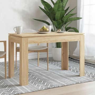 Gossi masa de bucatarie, stejar sonoma, 120x60x76 cm, lemn prelucrat