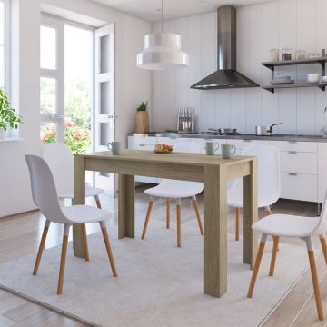 Gossi masa de bucatarie, stejar sonoma, 120x60x76 cm, lemn prelucrat