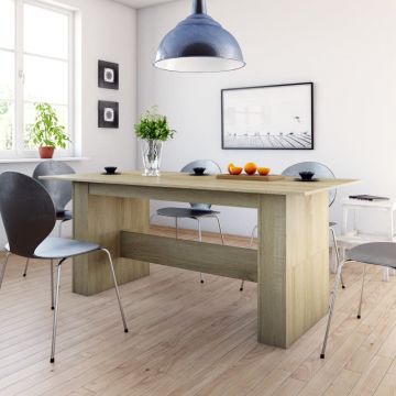 Gossi masa de bucatarie, stejar sonoma, 180 x 90 x 76 cm, pal