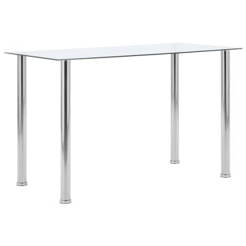 Gossi masa de bucatarie, transparent, 120x60x75 cm, sticla securizata