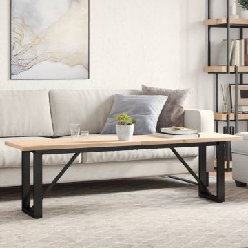 Gossi masa de cafea, cadru o, 160x40x45,5 cm, lemn masiv pin si fonta
