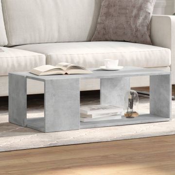 Gossi masa de cafea, gri beton, 89,5x48x30 cm, lemn compozit