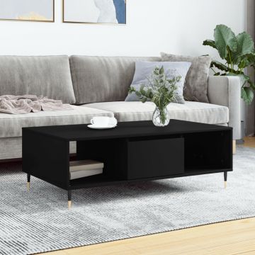 Gossi masa de cafea, negru, 104x60x35 cm, lemn compozit