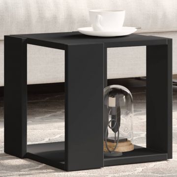 Gossi masa de cafea, negru, 32x32x30 cm, lemn prelucrat