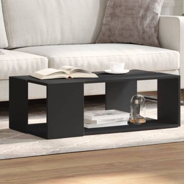 Gossi masa de cafea, negru, 89,5x48x30 cm, lemn compozit