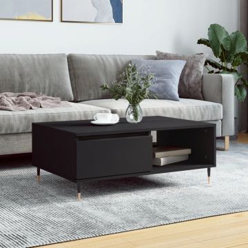Gossi masa de cafea, negru, 90x60x35 cm, lemn compozit