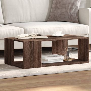 Gossi masa de cafea, stejar maro, 89,5x48x30 cm, lemn prelucrat