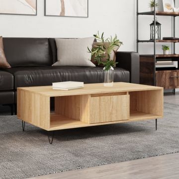 Gossi masa de cafea, stejar sonoma, 104x60x35 cm, lemn compozit