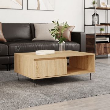 Gossi masa de cafea, stejar sonoma, 90x60x35 cm, lemn compozit