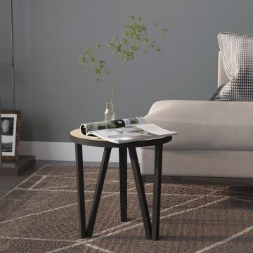 Gossi masa de ceai, stejar sonoma, Ø35 cm, mdf