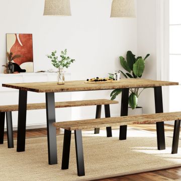 Gossi masa, 150x90x75 cm, lemn masiv de acacia