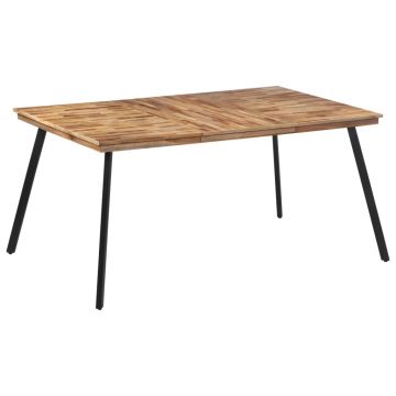 Gossi masa de sufragerie, 169x98,5x76 cm, lemn masiv de tec