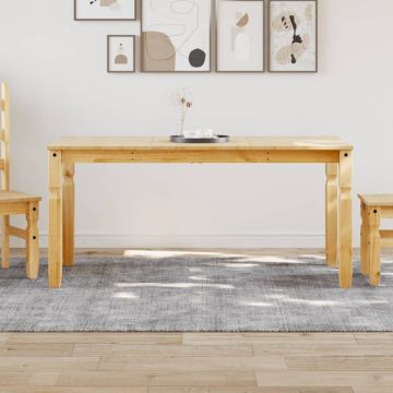 Gossi masa de sufragerie corona, 160x80x75 cm, lemn masiv de pin