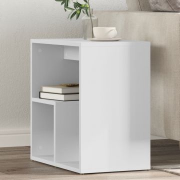Gossi masa laterala, 2 buc., alb, 50x30x50 cm, lemn prelucrat