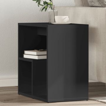 Gossi masa laterala, 2 buc., negru, 50x30x50 cm, lemn prelucrat
