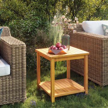 Gossi masa laterala, 45x45x45 cm, lemn solid de salcam
