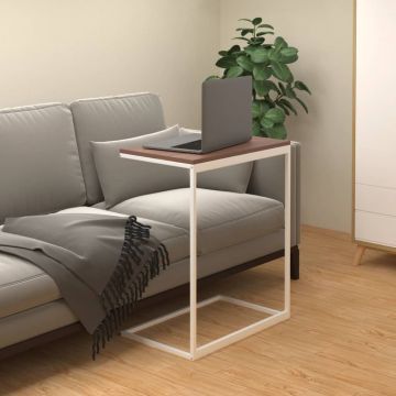Gossi masa laterala, alb, 55x35x66 cm, lemn compozit