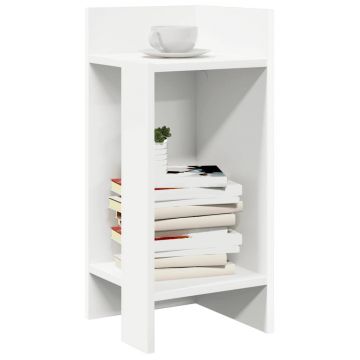 Gossi masa laterala cu polita alba 25,5x27x60 cm