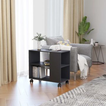 Gossi masa laterala, gri, 70x35x55 cm, lemn compozit