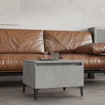 Gossi masa laterala, gri beton, 50x46x35 cm, lemn compozit