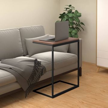 Gossi masa laterala, negru, 55x35x66 cm, lemn compozit