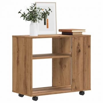 Gossi masa laterala, stejar artizanal, 70x35x55 cm, lemn prelucrat