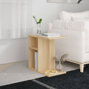 Gossi masa laterala, stejar sonoma, 50x30x50 cm, lemn prelucrat