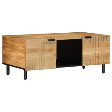 Gossi masuta cafea maro 100x54x40 cm lemn masiv de mango