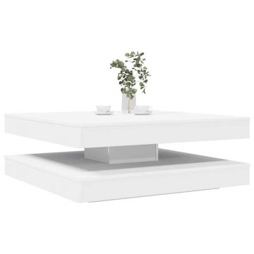 Gossi masuta cafea rotativa 360 grade, alb 90x90x34,5 cm