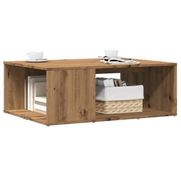 Gossi masuta cafea, stejar artizanal, 90x67x33 cm, lemn prelucrat