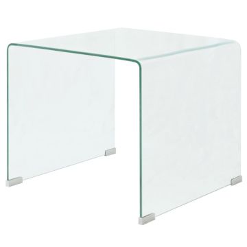Gossi masuta cafea, sticla securizata 49,5 x 50 x 45 cm, transparenta