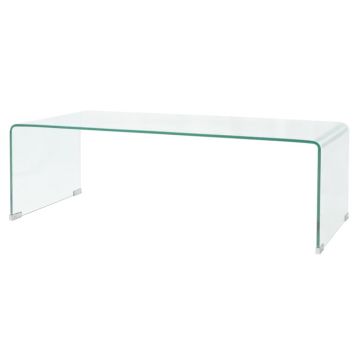 Gossi masuta cafea sticla securizata 98 x 45 x 30 cm, transparenta