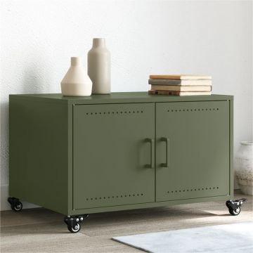 Gossi masuta cafea verde masliniu 68x50x43,5 cm otel laminat la rece