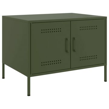 Gossi masuta cafea verde masliniu 68x50x50,5 cm otel laminat la rece