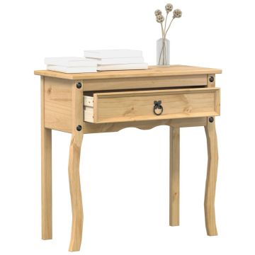 Gossi masuta consola corona, 73x35x73 cm, lemn masiv de pin