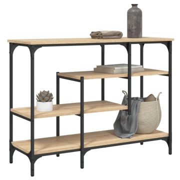Gossi masuta consola cu rafturi, stejar sonoma, 100x35x75 cm