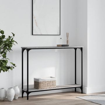 Gossi masuta consola, gri sonoma, 100x22,5x75 cm, lemn prelucrat