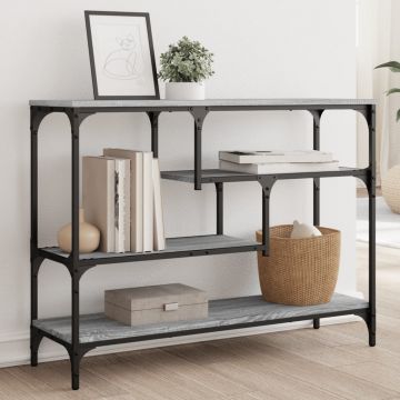 Gossi masuta consola, gri sonoma, 100x30x75 cm, lemn prelucrat