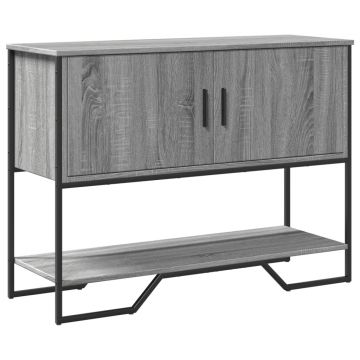 Gossi masuta consola, gri sonoma, 100x35x74,5 cm, lemn prelucrat