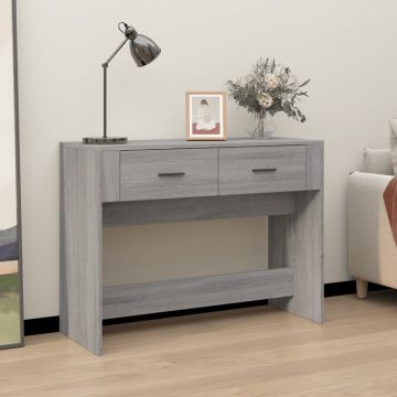 Gossi masuta consola, gri sonoma, 100x39x75 cm, lemn prelucrat