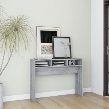 Gossi masuta consola, gri sonoma, 105x30x80 cm, lemn prelucrat