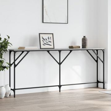 Gossi masuta consola, gri sonoma, 180x23x75 cm, lemn prelucrat
