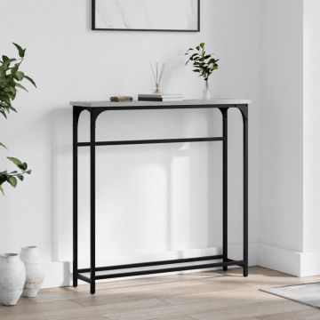 Gossi masuta consola, gri sonoma, 75x19,5x75 cm, lemn prelucrat